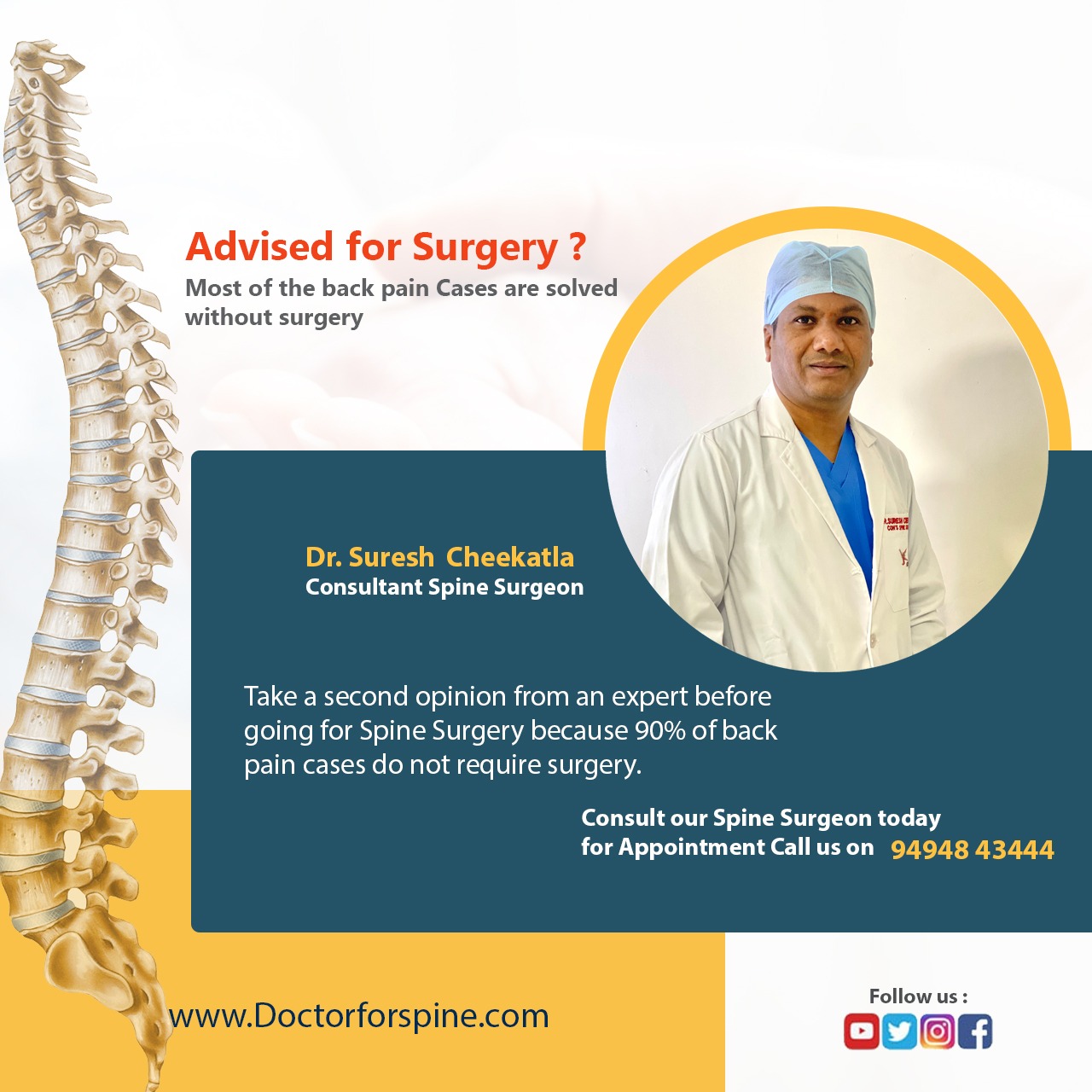 best spine surgeon in Hyderabad