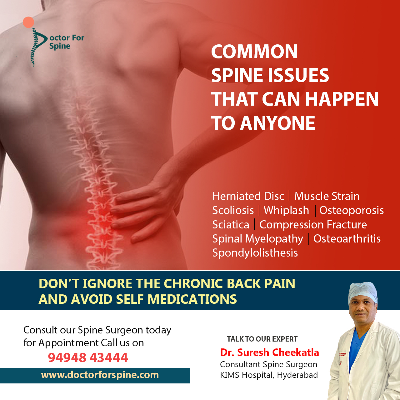 best spine specialist in Hyderabad
