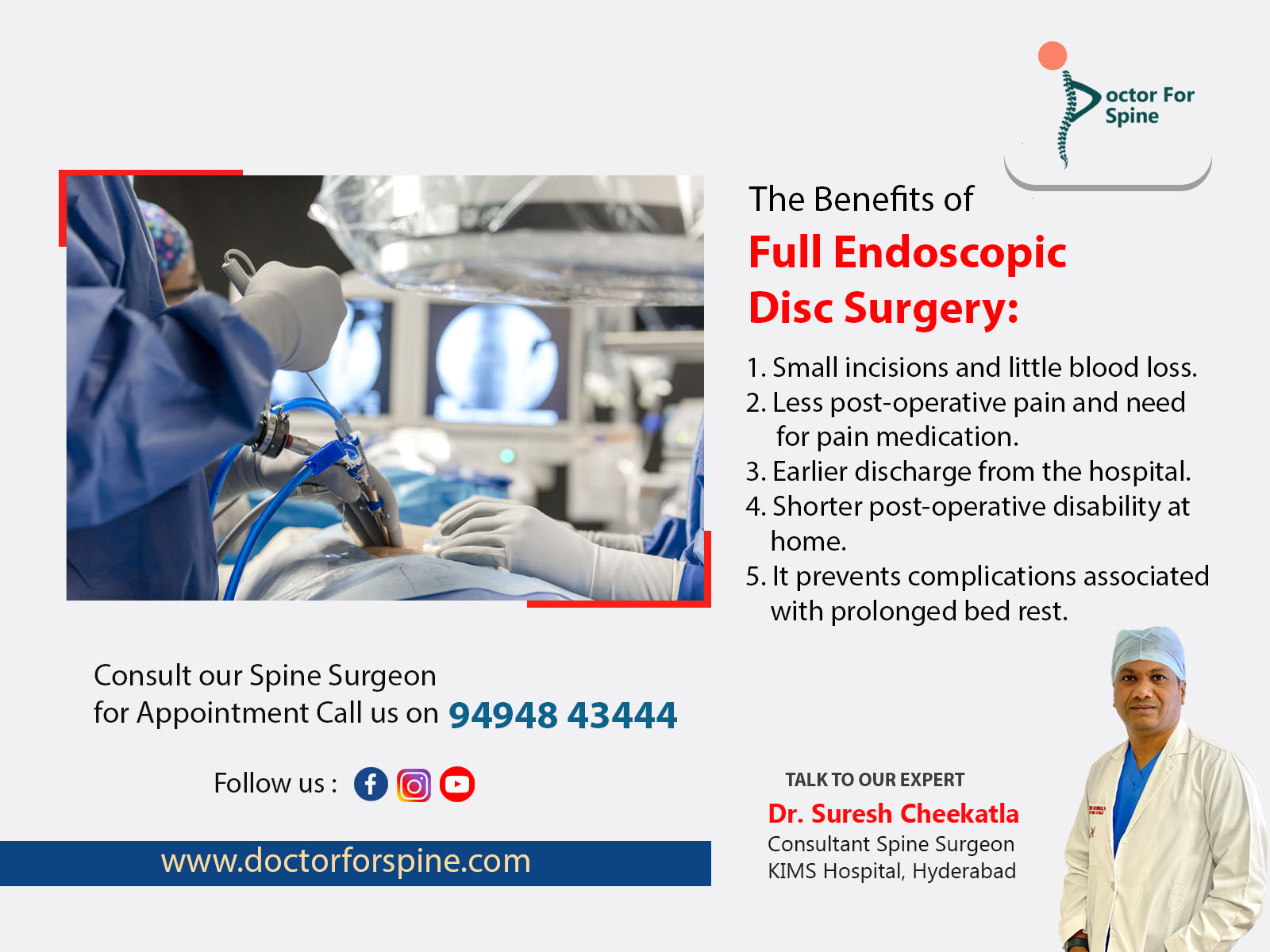 endoscopic spine surgery in hyderabad